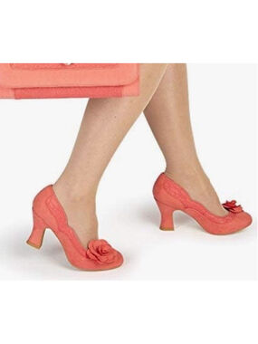Ruby Shoo Women's Chrissie Mid Heel Court Shoes with Corset SIZE 10